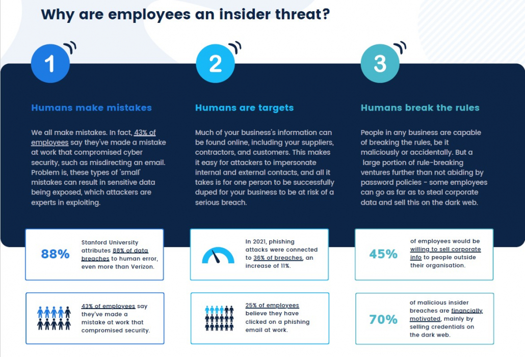 Why are employees the insider threat