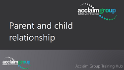 Training video covering Parent Child relationships in Accounts receivable