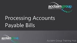 How to Process Accounts Payable Bills in MYOB Acumatica