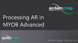How to process Accounts receivable in MYOB Acumatica